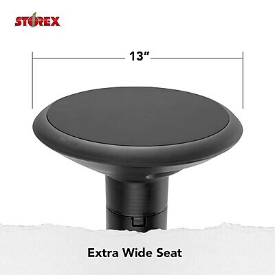 Storex Plastic Kids Wiggle Stool, Black (STX00320U01C)