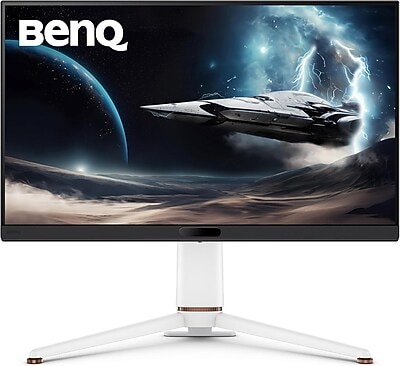 BenQ MOBIUZ 27 4K UHD IPS 165Hz AMD FreeSync Gaming Monitor, Built-In Speaker, Height Adjustable, White (EX271U)