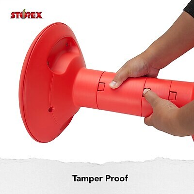 Storex Plastic Kids Wiggle Stool, Red (STX00302U01C)