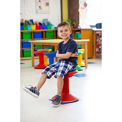 Storex Plastic Kids Wiggle Stool, Red (STX00302U01C)