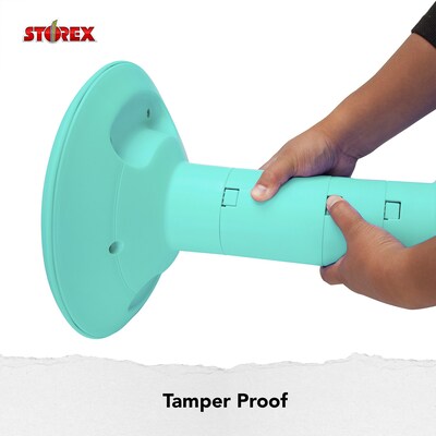 Storex Plastic Kids Wiggle Stool, Teal (STX00306U01C)