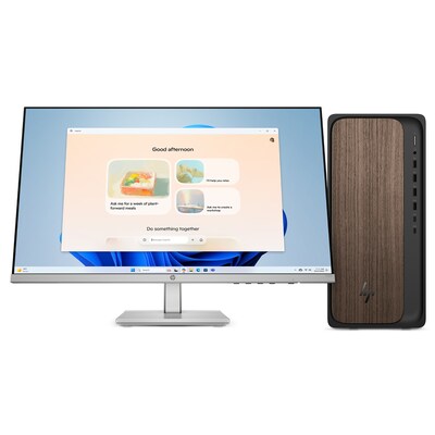 HP OmniDesk M02-0024 Desktop Computer, AMD Ryzen 5 8500G, 8GB RAM, 512GB SSD, Windows 11 Home (D86X9AA#ABA)