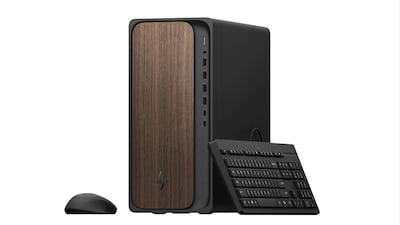 HP OmniDesk M03-0034 Desktop Computer, Intel Core Ultra 5 225, 8GB RAM, 512GB SSD, Windows 11 Home (D86XCAA#ABA)