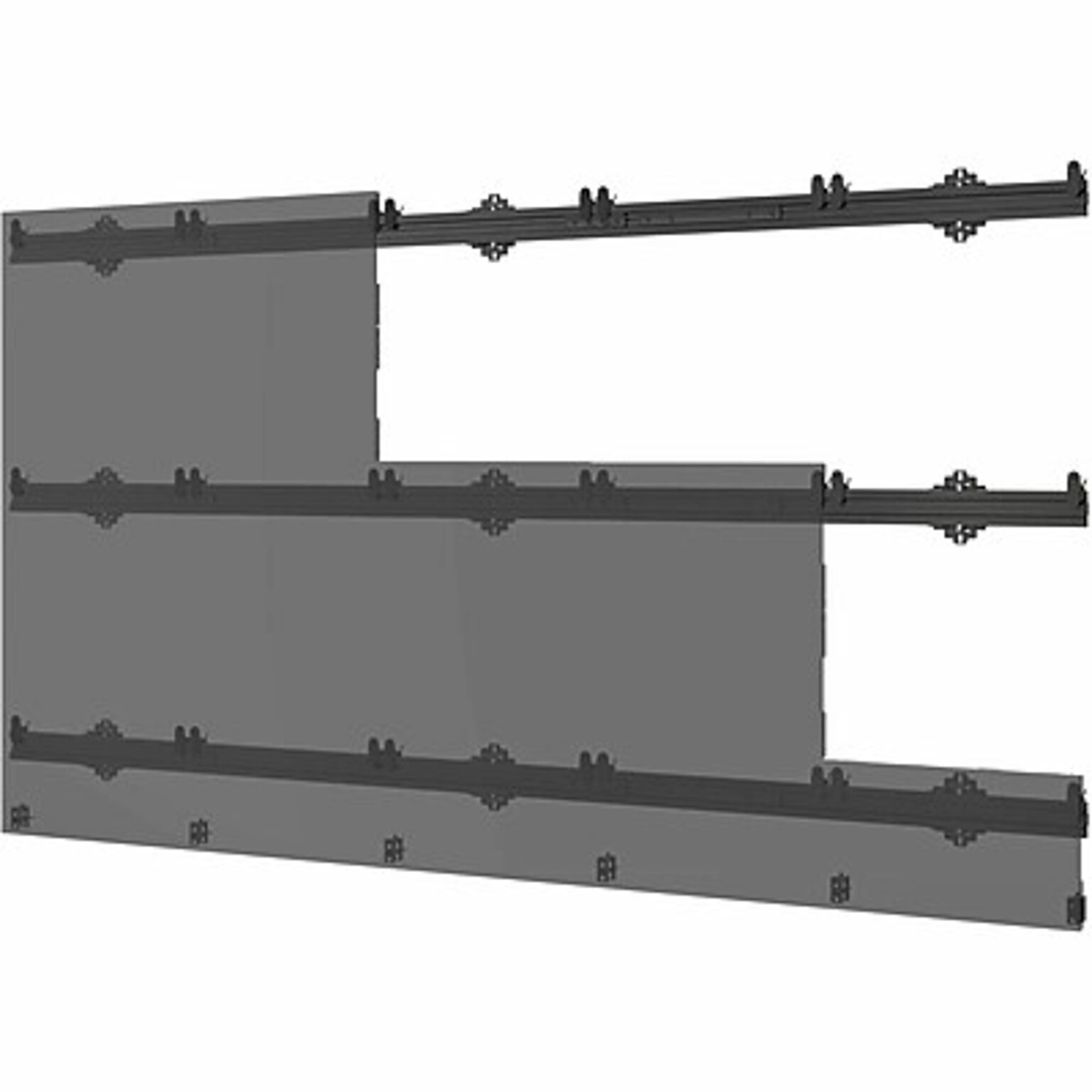 Peerless-AV SEAMLESS Connect Adjustable Mounting Kit, Up to 27 Monitor, Black (LEDUNVS-5X5)