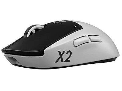 Logitech G PRO X2 Wireless Ambidextrous Optical 2.4 GHz USB-C Mouse, White (910-007700)