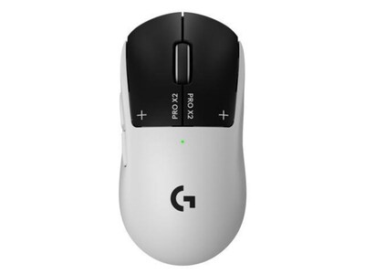 Logitech G PRO X2 Wireless Ambidextrous Optical 2.4 GHz USB-C Mouse, White (910-007700)