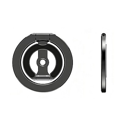 SaharaCase MagSafe Dual-Sided Magnetic Ring Grip and Kickstand, Black (CP01209)