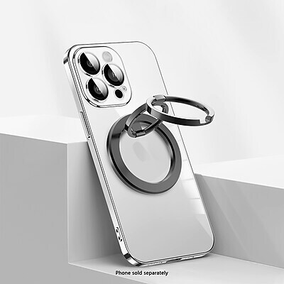 SaharaCase MagSafe Dual-Sided Magnetic Phone Grip and Ring Stand with 180-Degree Kickstand, Black (CP01208)