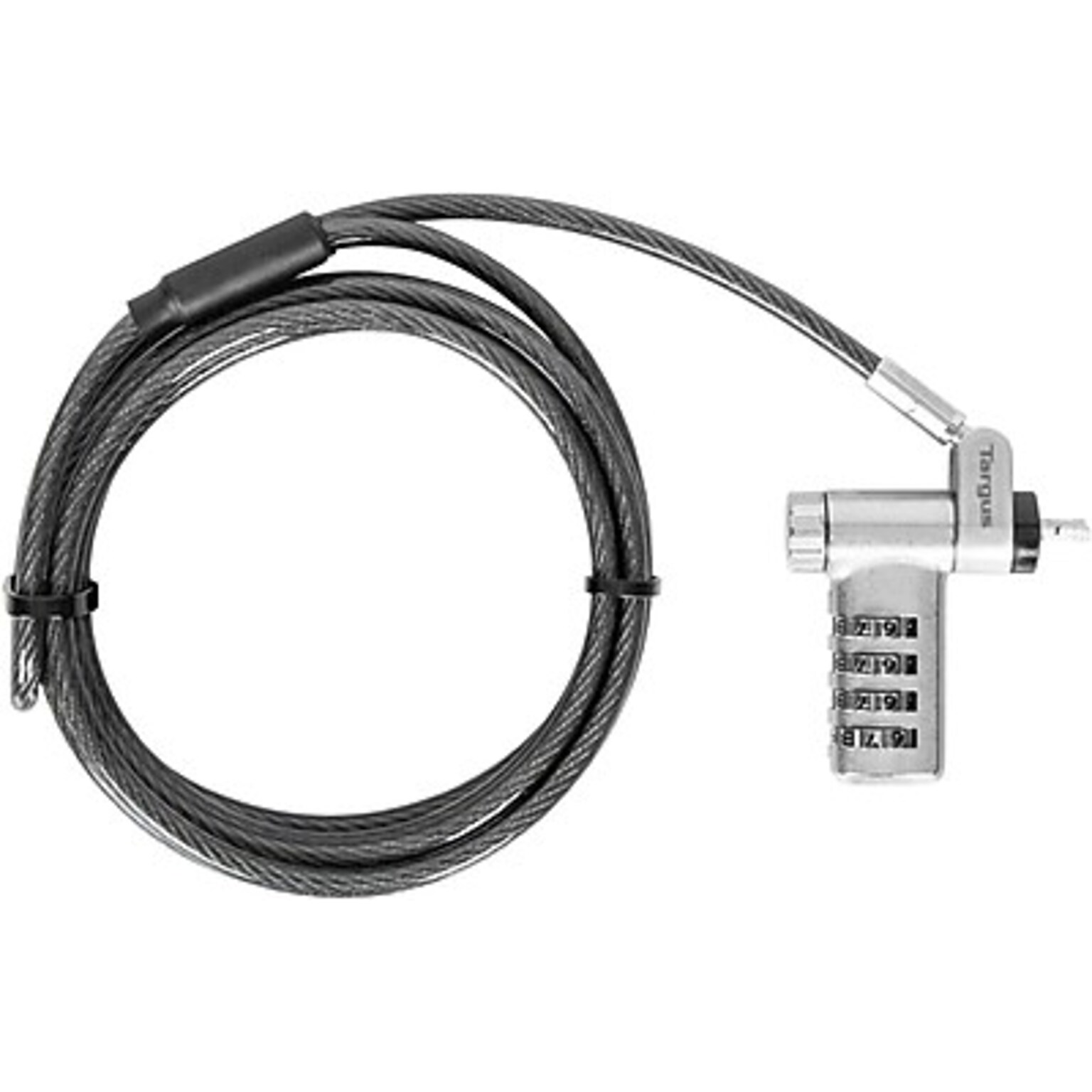 Targus DEFCON Ultimate Universal Resettable Combination Lock Laptop Lock, 6 ft. (ASP96RGLX)