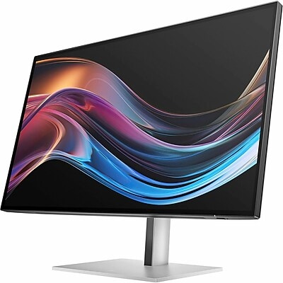 HP Series 7 Pro 27 4K UHD IPS Black 60Hz Monitor, HDR400, Height Adjustable, Black and Silver (8J9G2AA)