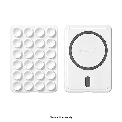 SaharaCase MagSafe Magnetic Suction Cup Phone Mount with Adapter Ring, White, (CP01213)