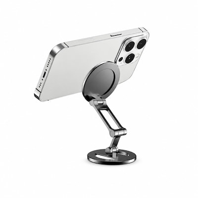 SaharaCase MagSafe Double-Sided Magnetic Phone Stand with Adjustable Arm and Mirror, Black (CP01210)