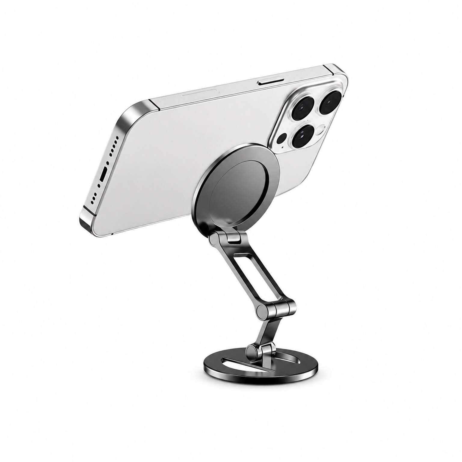 SaharaCase MagSafe Double-Sided Magnetic Phone Stand with Adjustable Arm and Mirror, Black (CP01210)