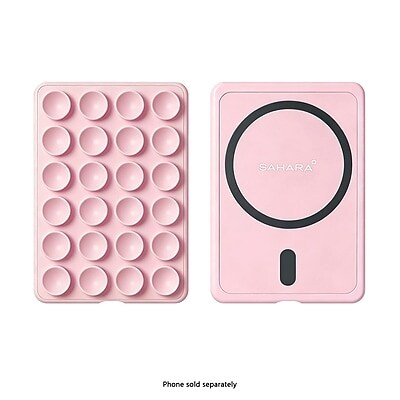 SaharaCase MagSafe Magnetic Suction Cup Phone Mount with Adapter Ring, Pink, (CP01214)