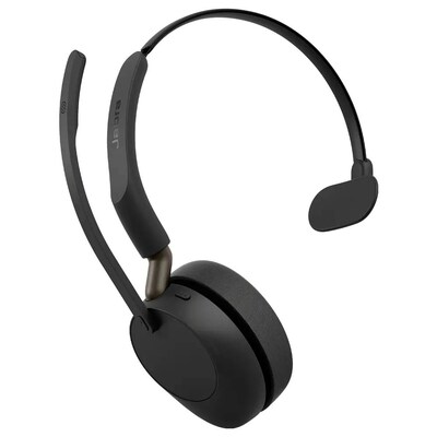 Jabra Evolve3 65 Wireless Noise Canceling Bluetooth Mono Headset, USB-A, UC Certified (36599-889-999)