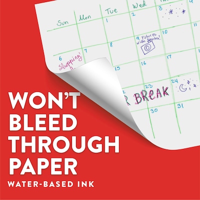 Paper Mate Flair Pens, Medium Point, Assorted Ink, 6/Pack (2243105)