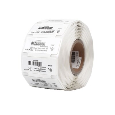 Zebra Silverline Clasic II Thermal Transfer 3.94 x 1.575 RFID Synthetic Label, 250 Labels/Roll, 1 Roll (10026770)