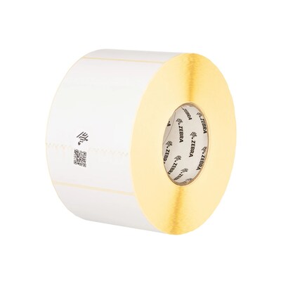 Zebra Z-Perform 2000T Thermal Transfer 4 x 4 Paper Label, 1500 Labels/Roll, 4 Rolls (10000283)