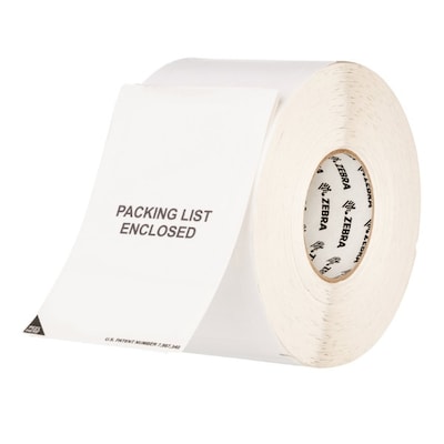 Zebra Z-Slip Direct Thermal 6.625 x 6 Paper/Polypropylene Packing List Label, 660 Labels/Roll, 2 Rolls (10004425)