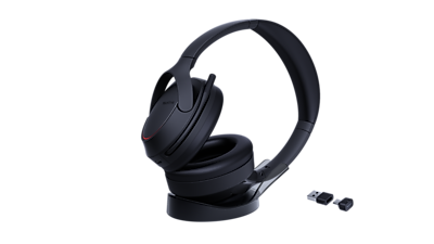 Yealink BH78 with Charging Stand Wireless Bluetooth Adaptive Hybrid ANC On Ear Headset, USB-A/USB-C, UC Certified (1208731)