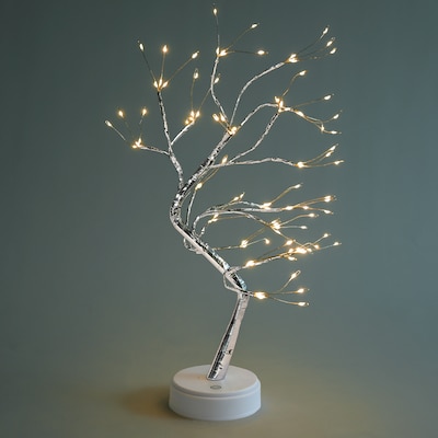 Excello Brands 19.6 Fairy Tree with LED Fairy Lights, Silver (OD-FRYTREE)