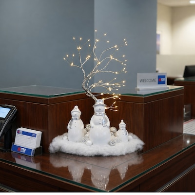 Excello Brands 19.6" Fairy Tree with LED Fairy Lights, Silver (OD-FRYTREE)