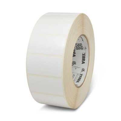 Zebra Z-Perform 2000T Thermal Transfer 4 x 1 Paper Label, 5470 Labels/Roll, 4 Rolls (10010244)
