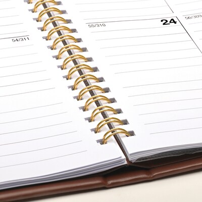 2027 Excello Brands 10" x 11.5" Monthly Planner, Paperboard Cover, Brown (CM-CY27-8511-BN)