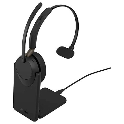Jabra Evolve3 65 Wireless Noise Canceling Bluetooth Mono Headset, USB-A, UC Certified (36599-889-989)