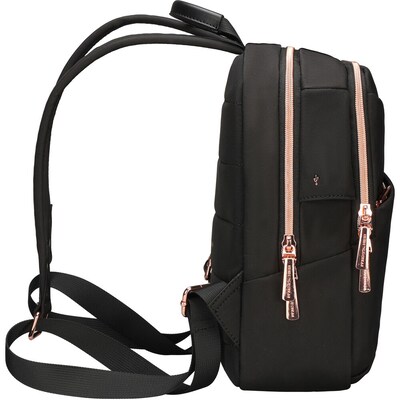Swissdigital Design KATY ROSE Laptop Compatible Backpack, Small, Black (SD1646-01)
