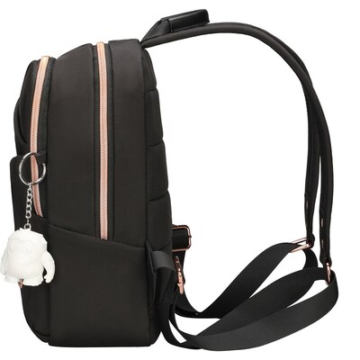 Swissdigital Design KATY ROSE Laptop Compatible Backpack, Small, Black (SD1646-01)