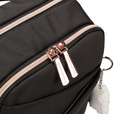 Swissdigital Design KATY ROSE Laptop Compatible Backpack, Small, Black (SD1646-01)