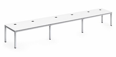 Boss Office Products Simple System 71W Desk, White, 3/Set (SGSD030-203-WT)