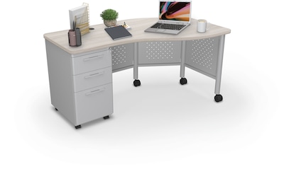 MooreCo Avid 60W Instructor Desk, Grey Elm (91786-8201-8201)