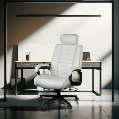 Regency DuraForce Big & Tall Ergonomic Executive Chair, 400 lb. Capacity, Cream (DUR001CR)