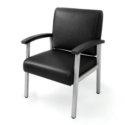 Regency Welcome Vinyl Guest Chair, Black (CH3901BVL)
