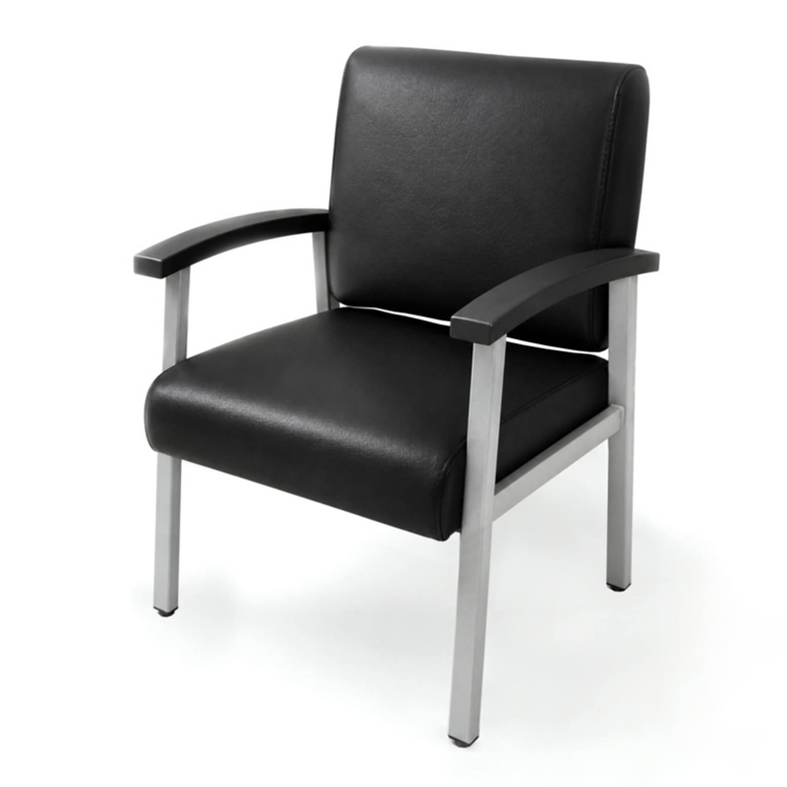 Regency Welcome Vinyl Guest Chair, Black (CH3901BVL)