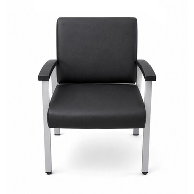 Regency Welcome Vinyl Guest Chair, Black (CH3901BVL)