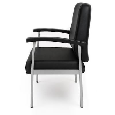Regency Welcome Vinyl Guest Chair, Black (CH3901BVL)