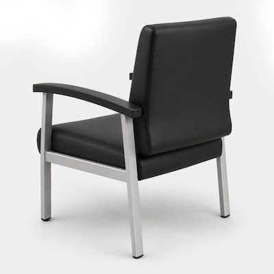 Regency Welcome Vinyl Guest Chair, Black (CH3901BVL)
