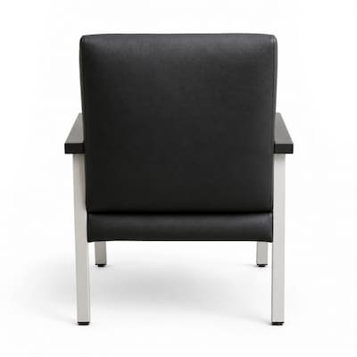 Regency Welcome Vinyl Guest Chair, Black (CH3901BVL)