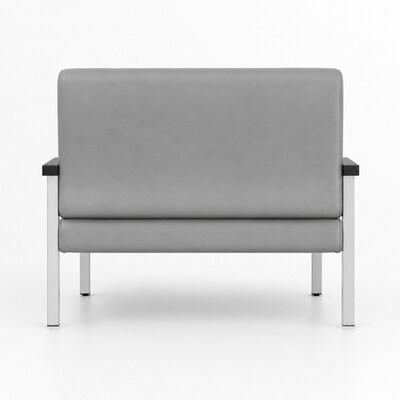 Regency Welcome 46"W Vinyl Loveseat, Grey (CH3903GVL)