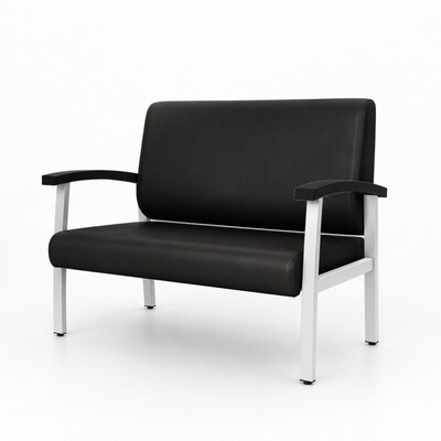 Regency Welcome 46W Vinyl Loveseat, Black (CH3903BVL)