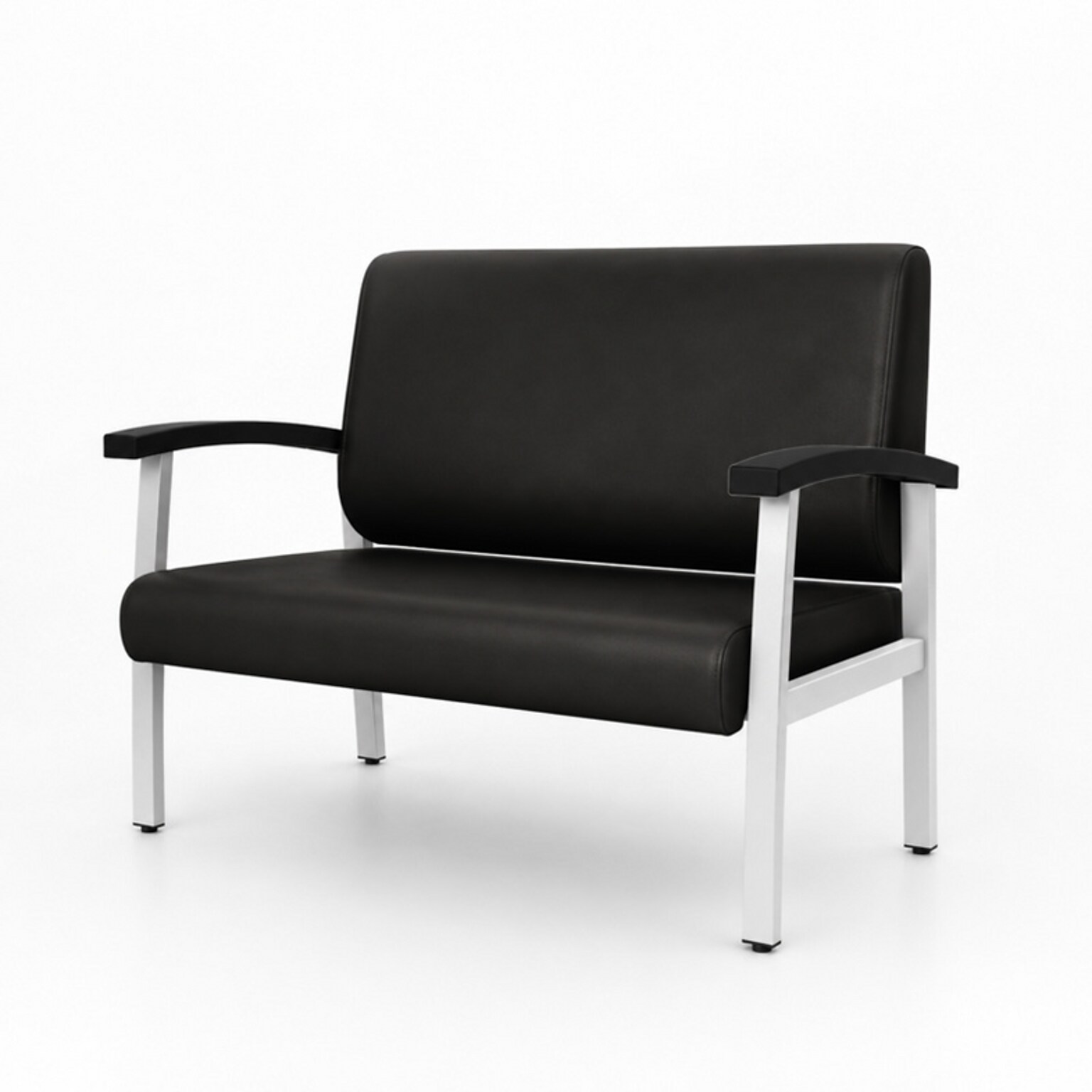 Regency Welcome 46W Vinyl Loveseat, Black (CH3903BVL)