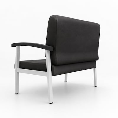 Regency Welcome 46"W Vinyl Loveseat, Black (CH3903BVL)