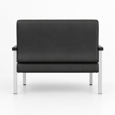 Regency Welcome 46"W Vinyl Loveseat, Black (CH3903BVL)