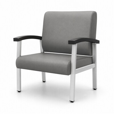Regency Welcome Vinyl Bariatric Guest Chair, Grey (CH3902GVL)