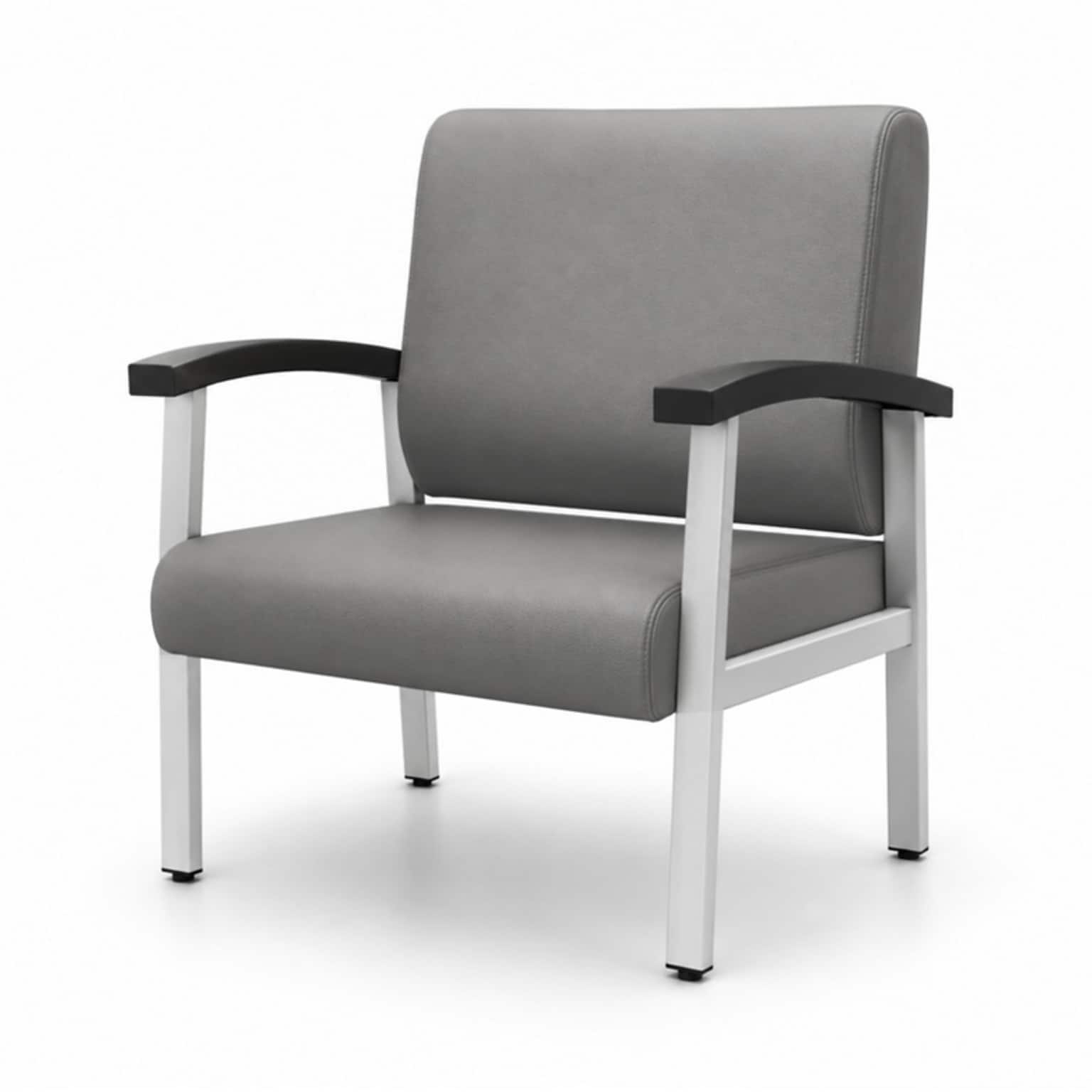 Regency Welcome Vinyl Bariatric Guest Chair, Grey (CH3902GVL)