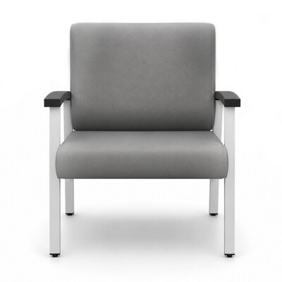 Regency Welcome Vinyl Bariatric Guest Chair, Grey (CH3902GVL)