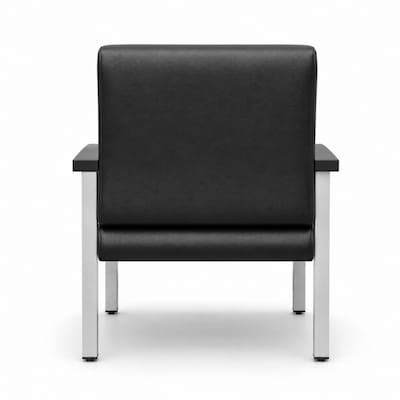Regency Welcome Vinyl Bariatric Guest Chair, Black (CH3902BVL)